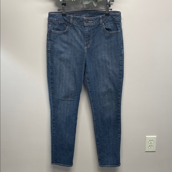 Talbots Curvy Slim Ankle Denim Jeans 10/30 - Picture 1 of 15